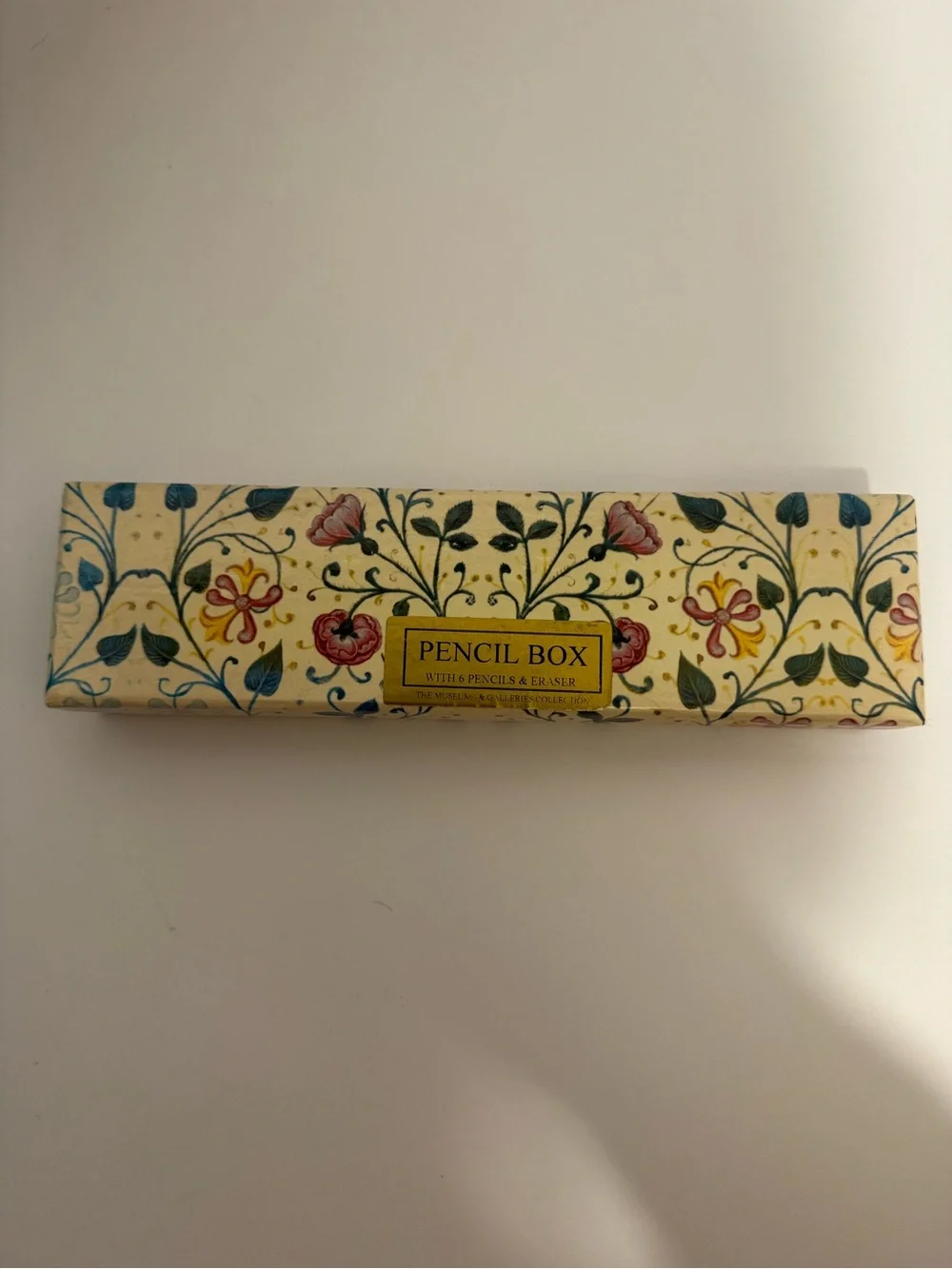 University of Oxford Museum Gallery Floral Pencil Set with eraser matching box